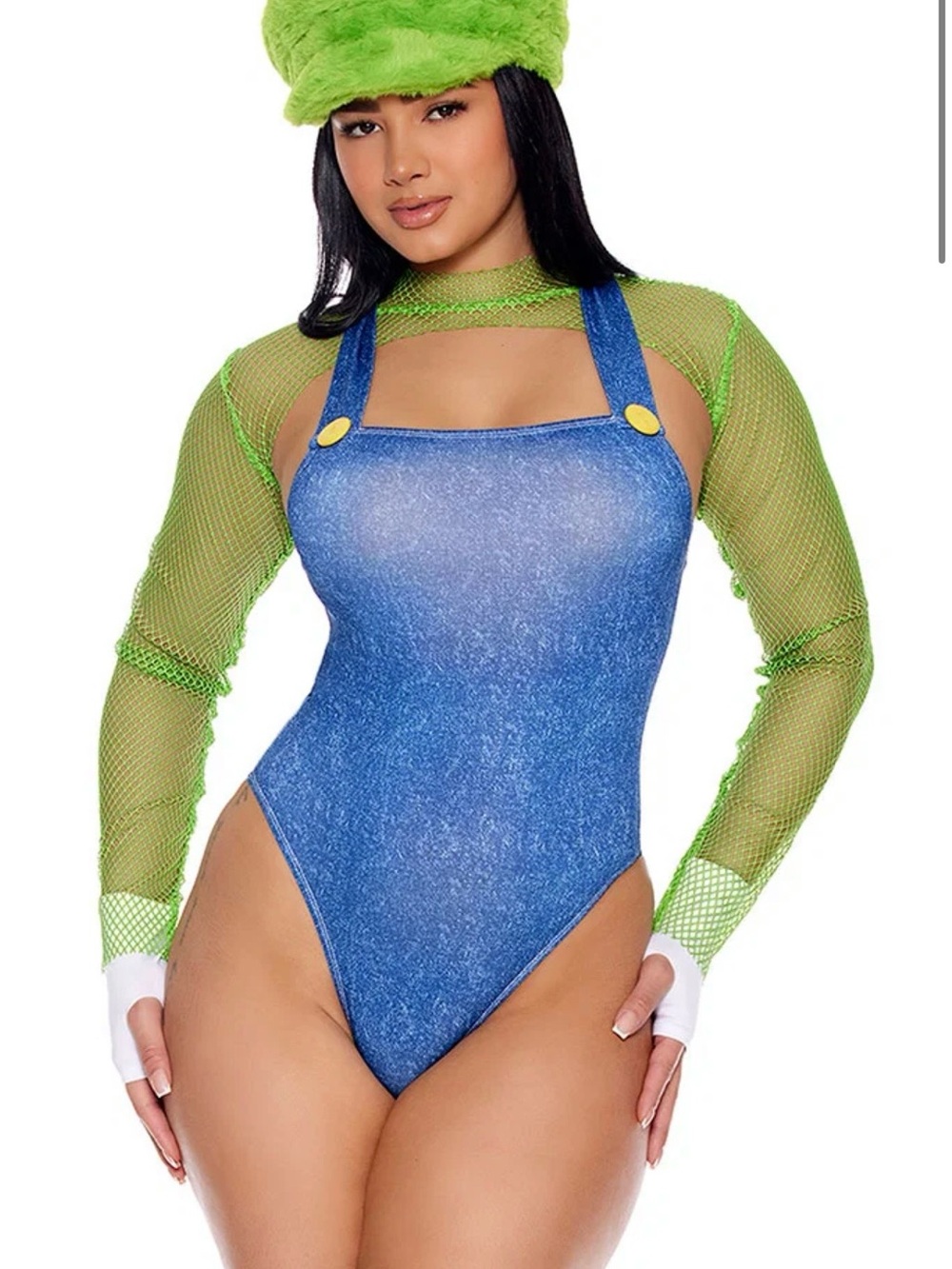 Forplay Nintendo sexy Mario bothers Luigi Halloween costume set S/M